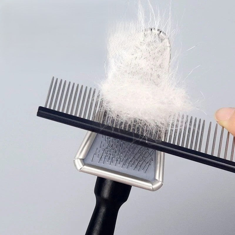 Brosse chats poils longs peigne enlevant poils morts