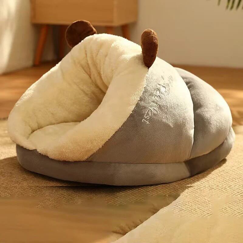 Chat Panier gris