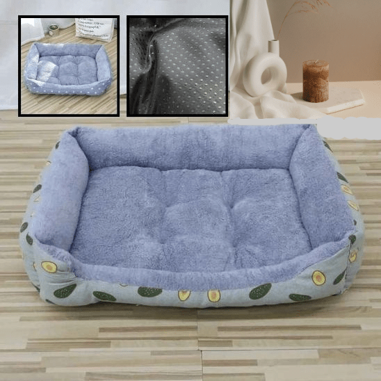 coussin à chat vert gris