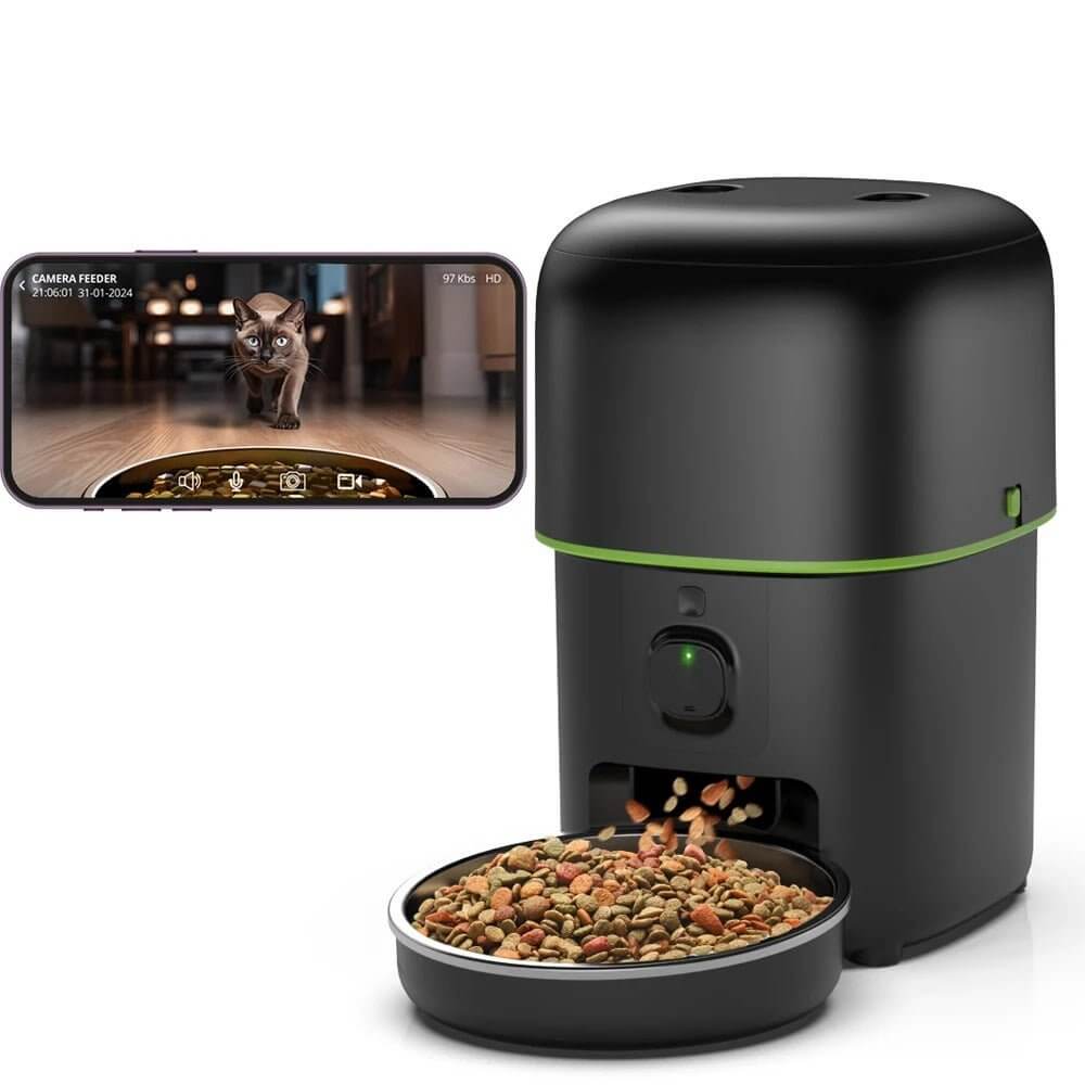 Distributeur automatique croquettes caméra Chat vidéo live