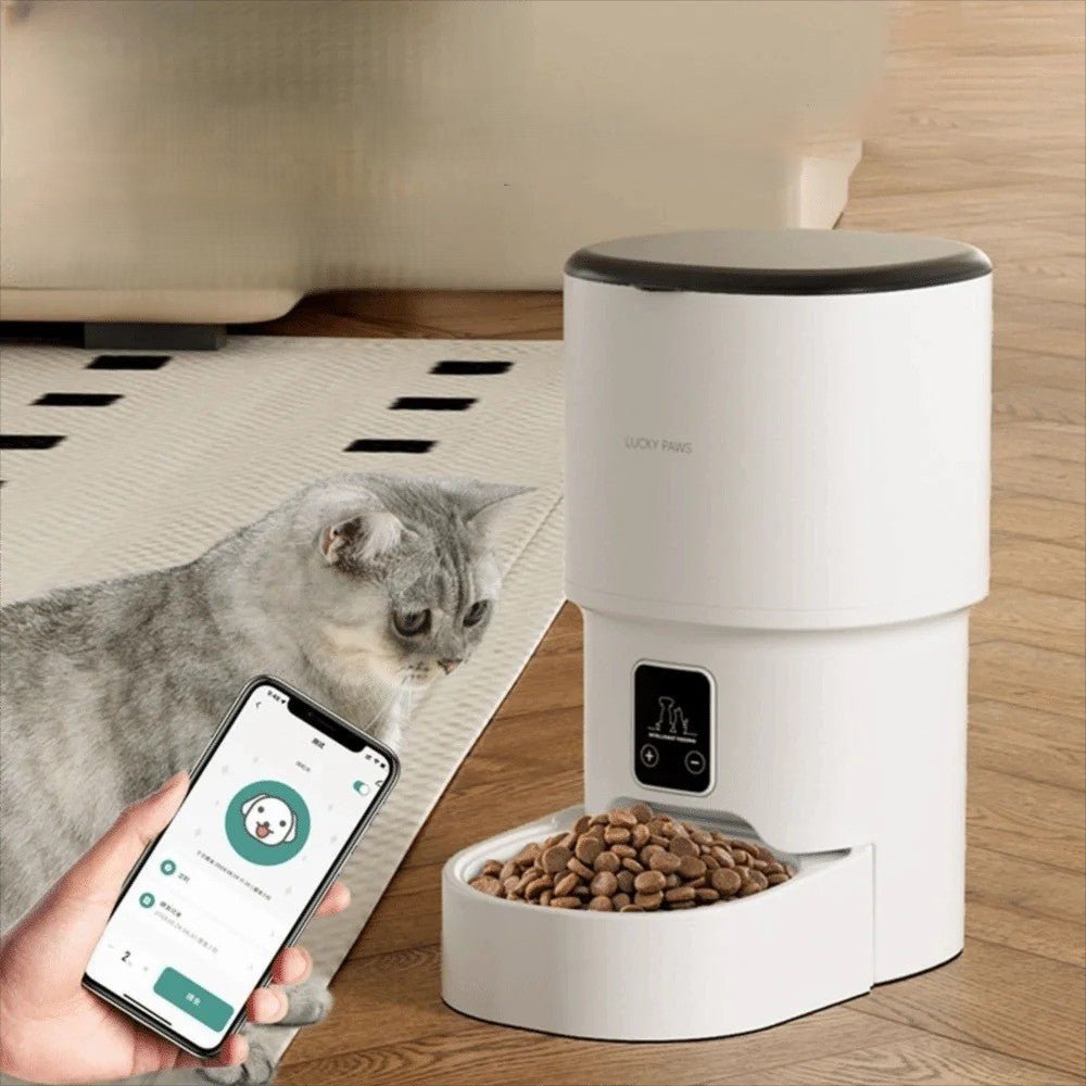 Distributeur automatique de croquettes chat - Minou'Maticâą - Transportdodochat