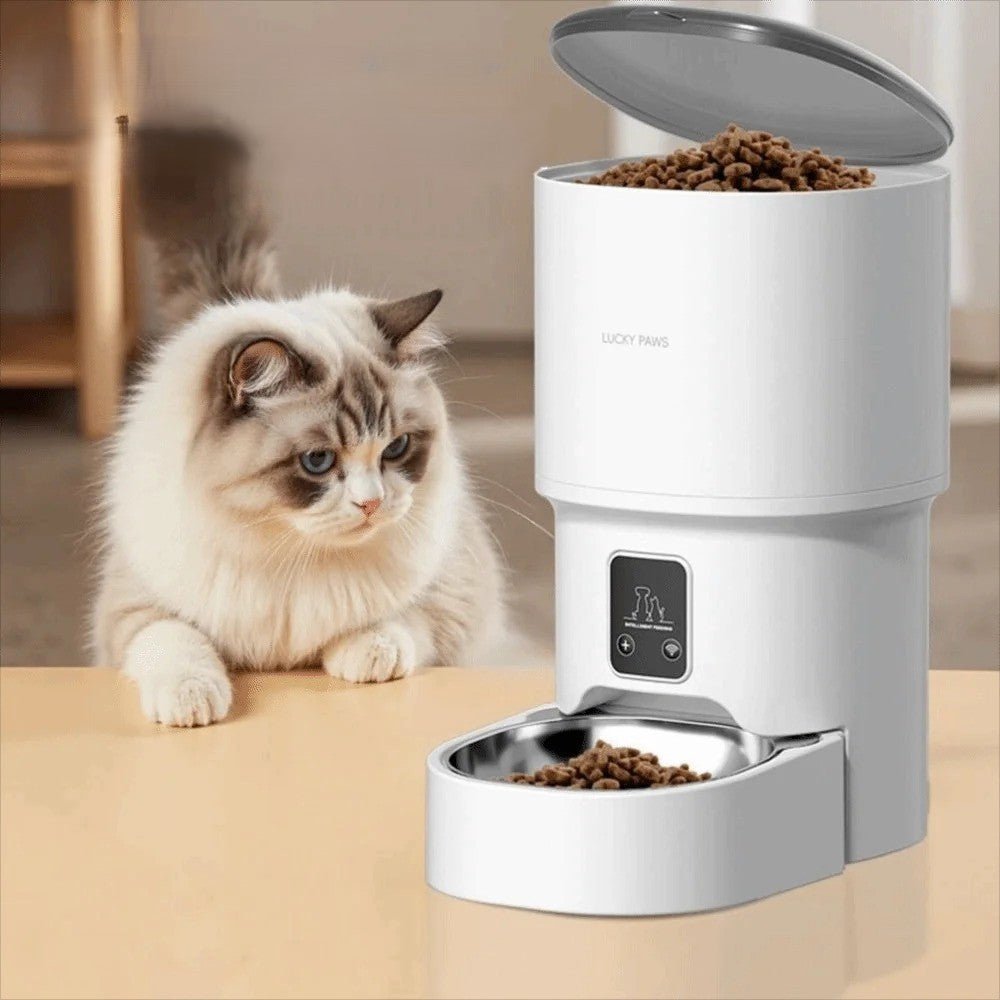 Distributeur automatique de croquettes chat - Minou'Maticâą - Transportdodochat