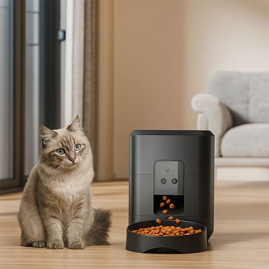Distributeur de croquettes pour chat - Gamelle Magique™ - Transportdodochat