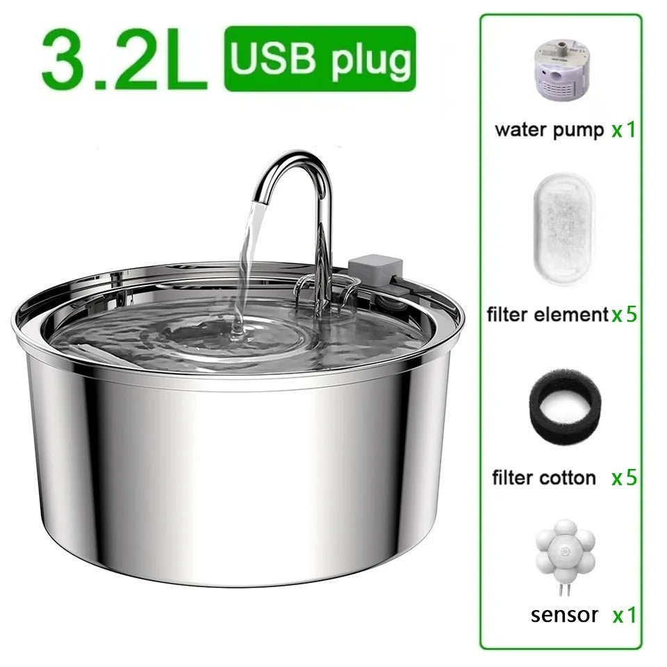 Fontaine a eau pour chat set a