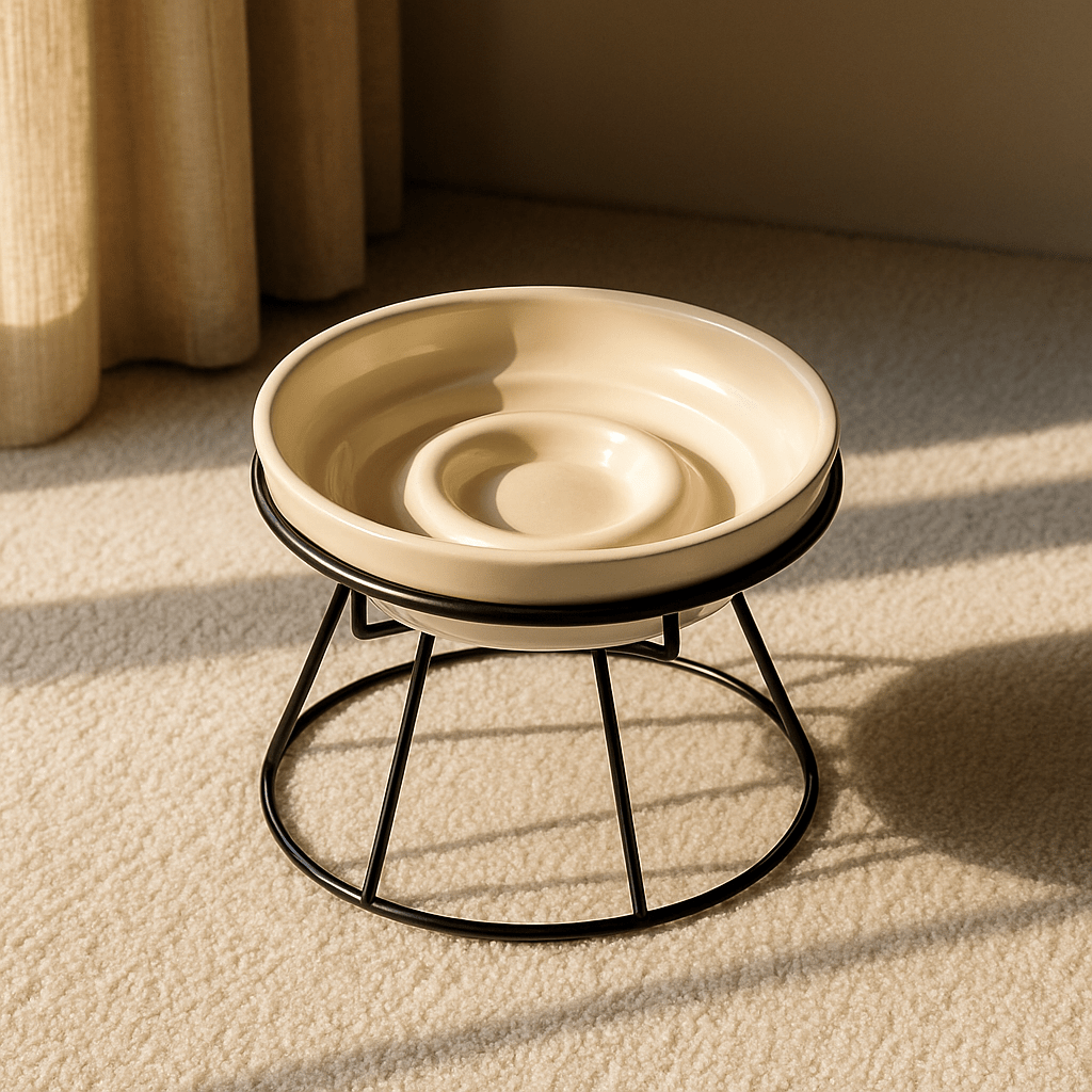 Gamelle anti - glouton chat - Porcelaine Féline™ - Transportdodochat