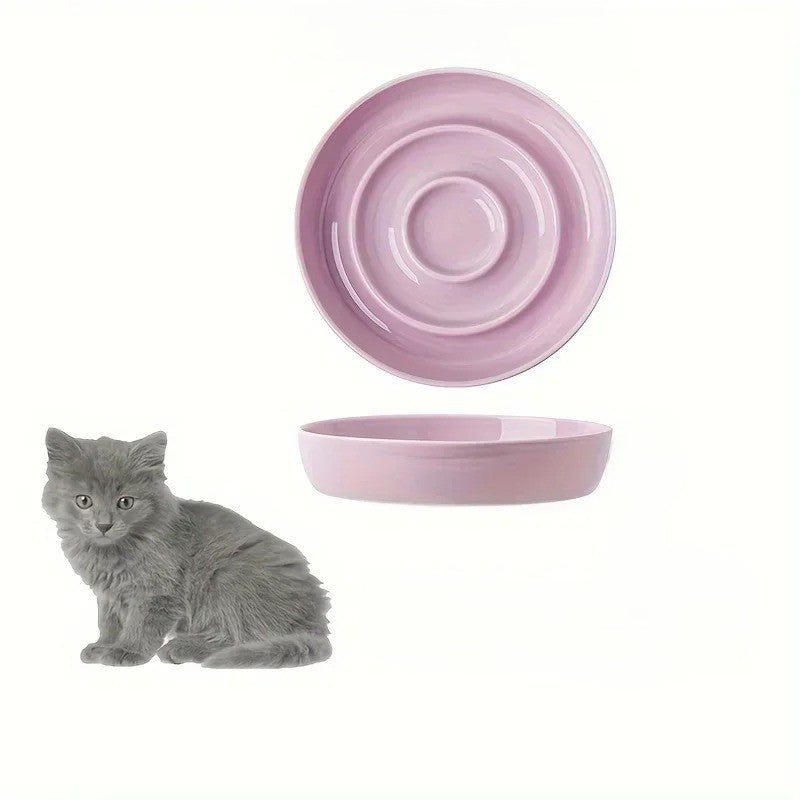 Gamelle anti - glouton chat - Porcelaine Féline™ - Transportdodochat