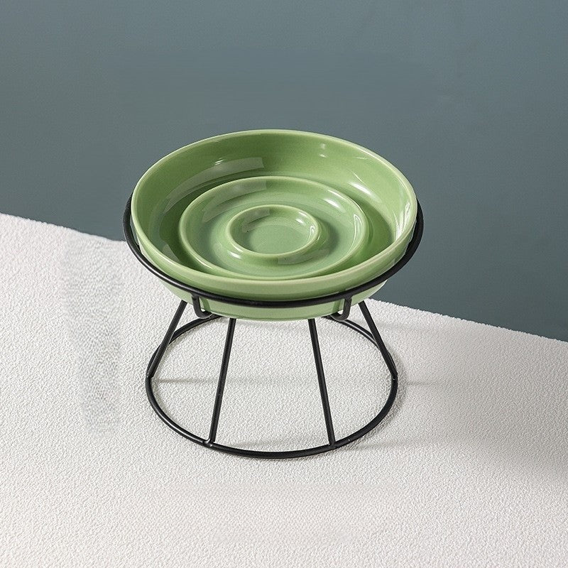 Gamelle anti - glouton chat - Porcelaine Féline™ - Transportdodochat