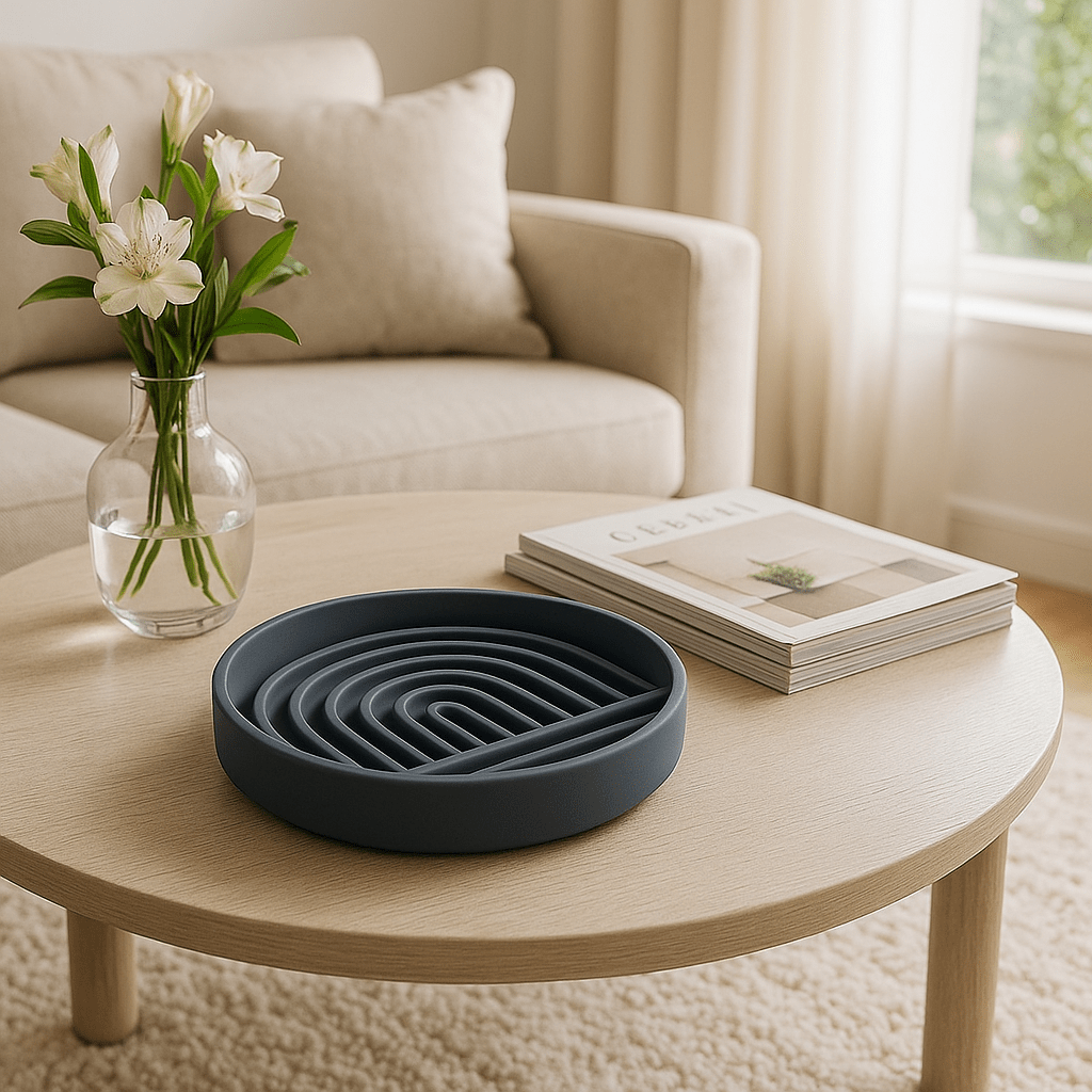 Gamelle anti glouton chat - Croq'Pause™ - Silicone - Transportdodochat