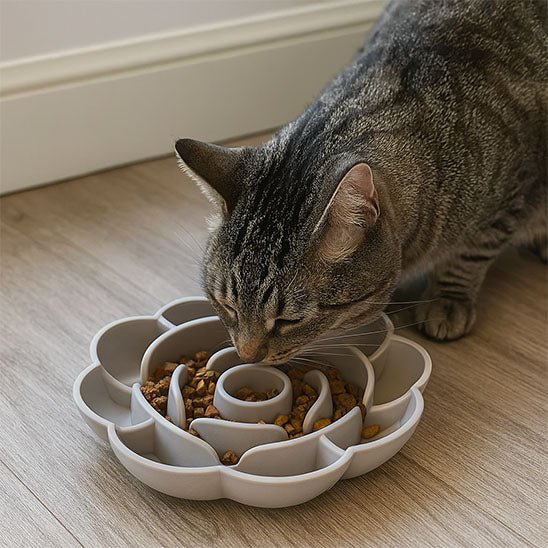 Gamelle chat anti - glouton - Fleur de Festinâą - Transportdodochat