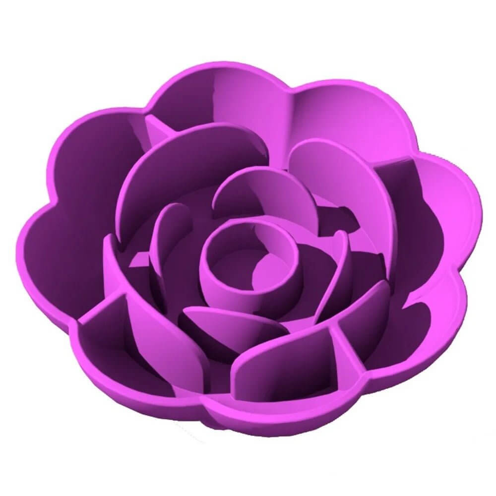 Gamelle chat anti glouton mauve