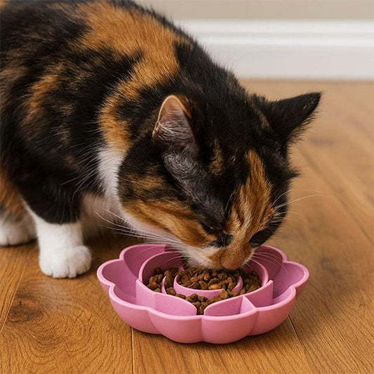 Gamelle chat anti - glouton - Fleur de Festin™ - Transportdodochat