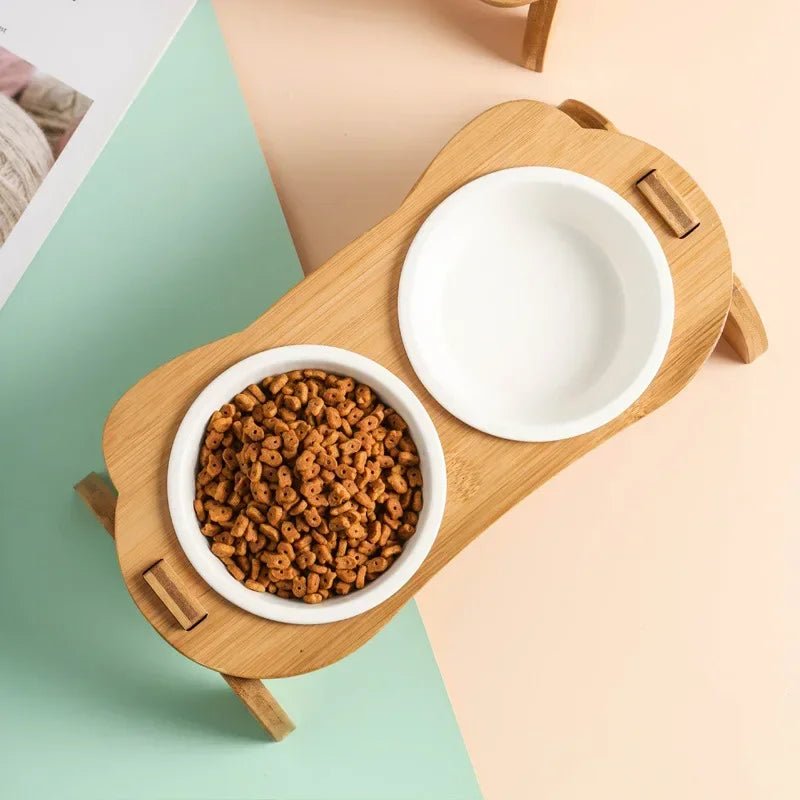 Gamelle chat surélevée - Miaou Gourmet™ - Transportdodochat