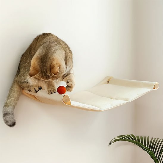 hamac chat mural chat jouant