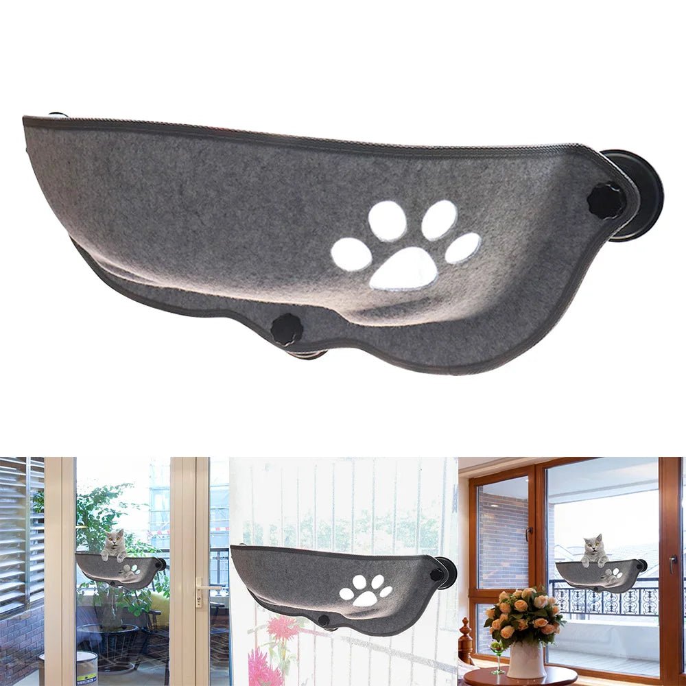 hamac pour chat fenêtre gris