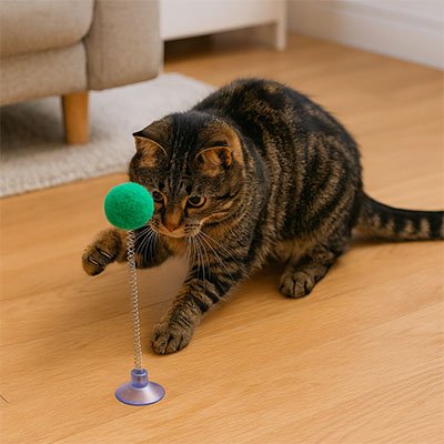 jeu chat vert chat joue