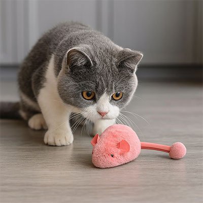 jouet chat interactif rose chat surpris