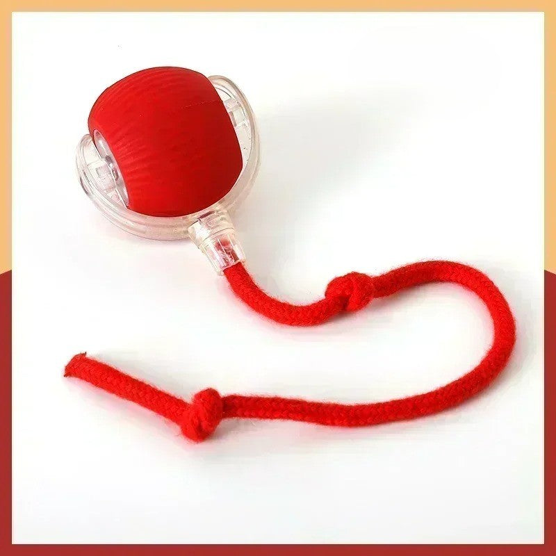 jouet pour chat balle rouge