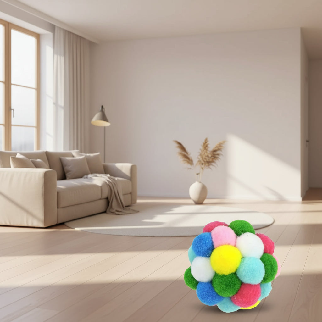 jouet pour chat multicolore en déco
