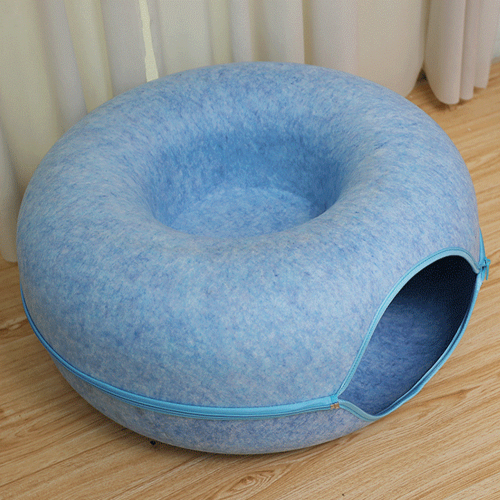lit pour chat donut plancher
