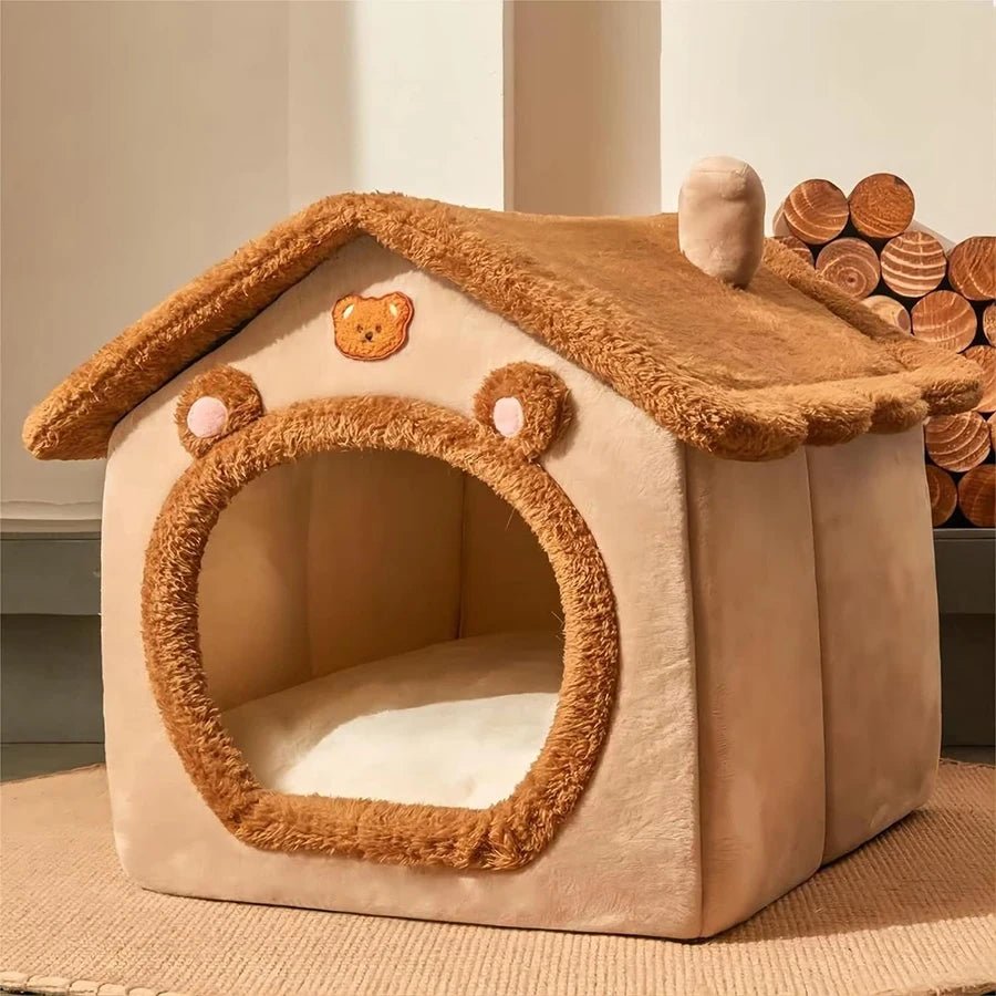 niche pour chat brune
