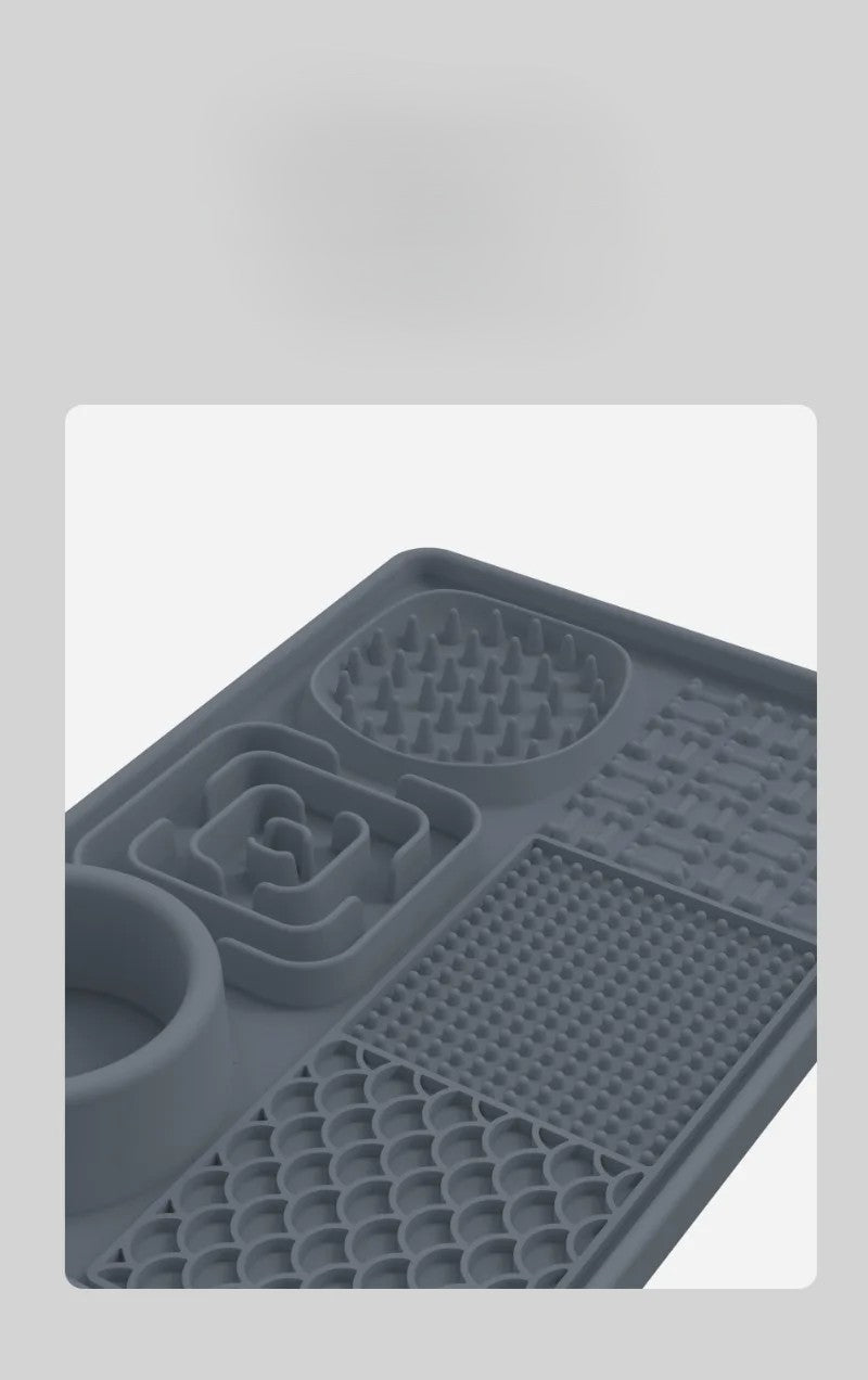 Tapis de léchage anti - glouton - Transportdodochat