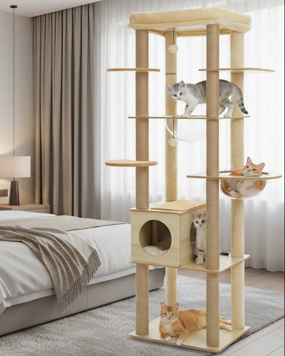 Arbre a Chat bois | Le Domaine des Minous™ - Transportdodochat