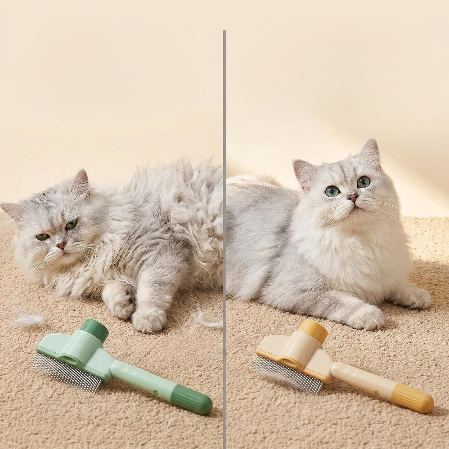 Brosse pour chat à poils longs| Chass'Poils™ - Transportdodochat