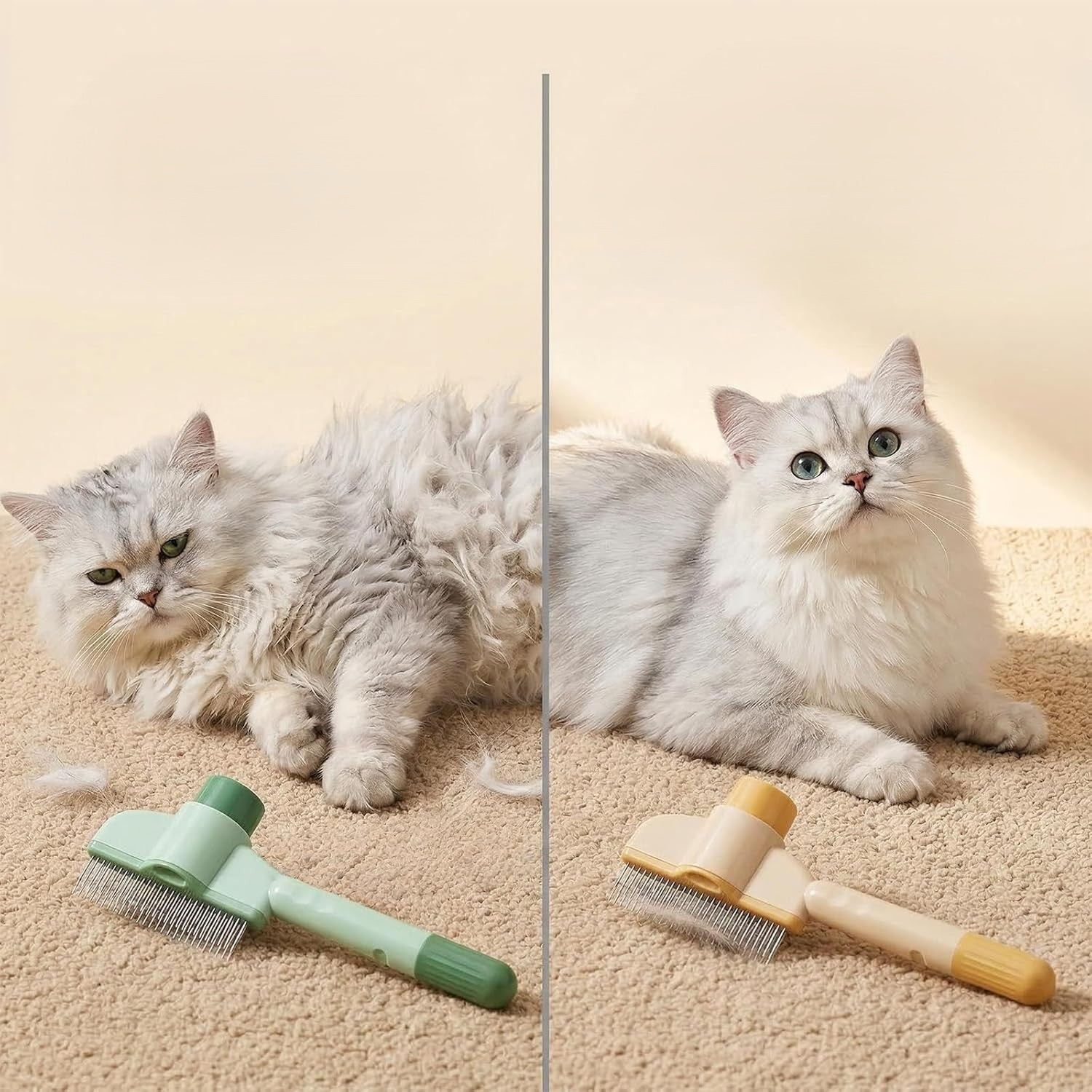 Brosse pour chat à poils longs| Chass'Poils™ - Transportdodochat