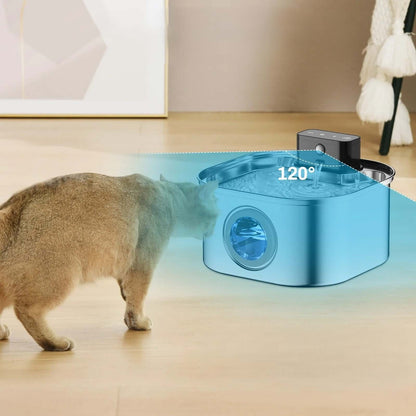 Fontaine à eau Chat sans fil chat en mouvement détecté