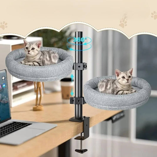 Hamac à chat | Nid Rotatif Bureau™ - Transportdodochat