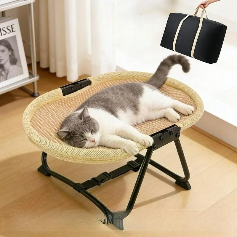 Hamac pour chat sur pied | Cocon Surélevé - Transportdodochat