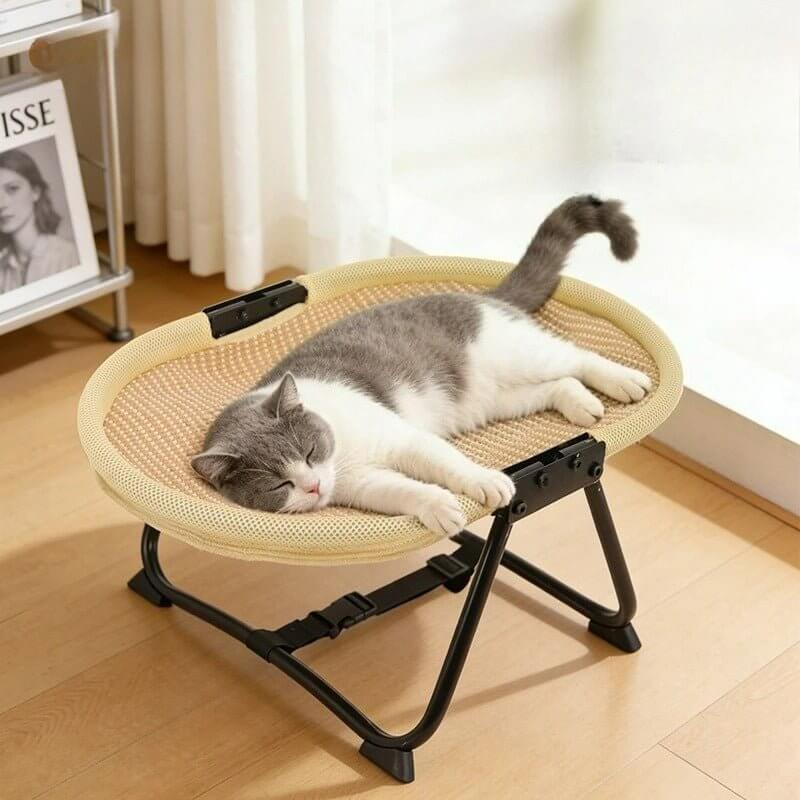 Hamac pour chat sur pied | Cocon Surélevé - Transportdodochat