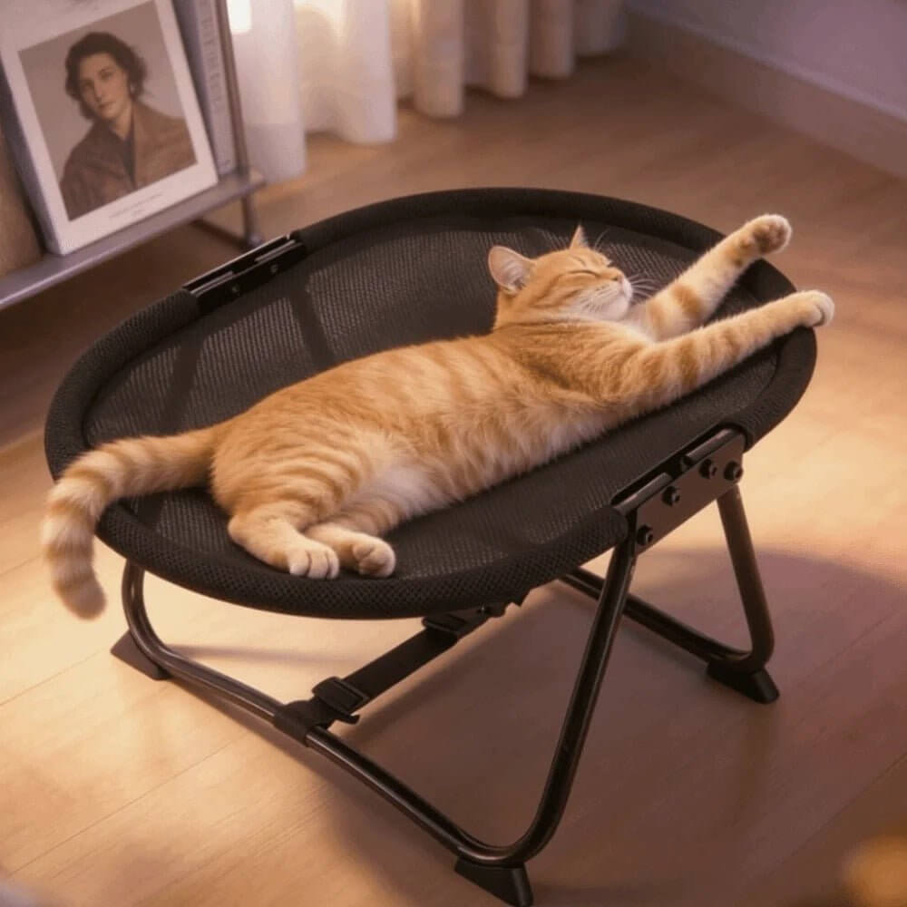 Hamac pour chat sur pied | Cocon Surélevé - Transportdodochat