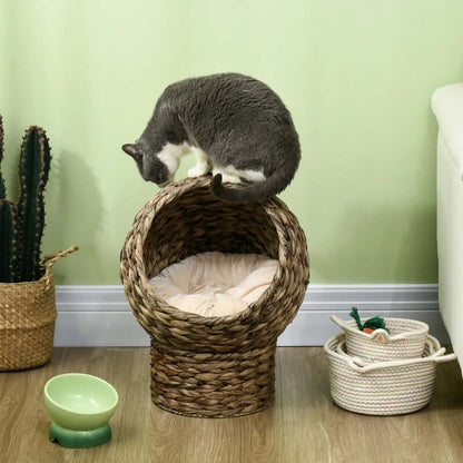 Panier à chat en osier | Jacinthe Surélevé™ - Transportdodochat