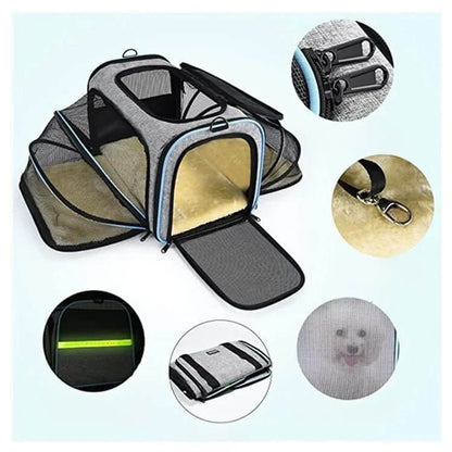 Sac de transport pour chat détails respirant