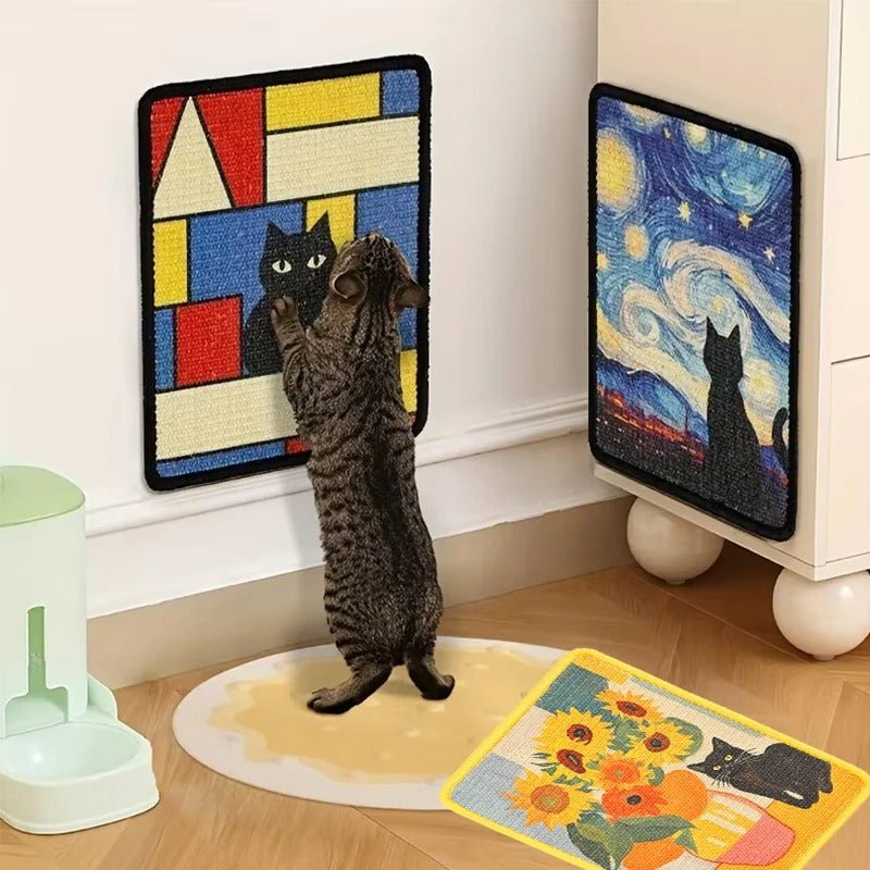 Tapis griffoir Chat | Grif'Art™ - Géométrique - Transportdodochat