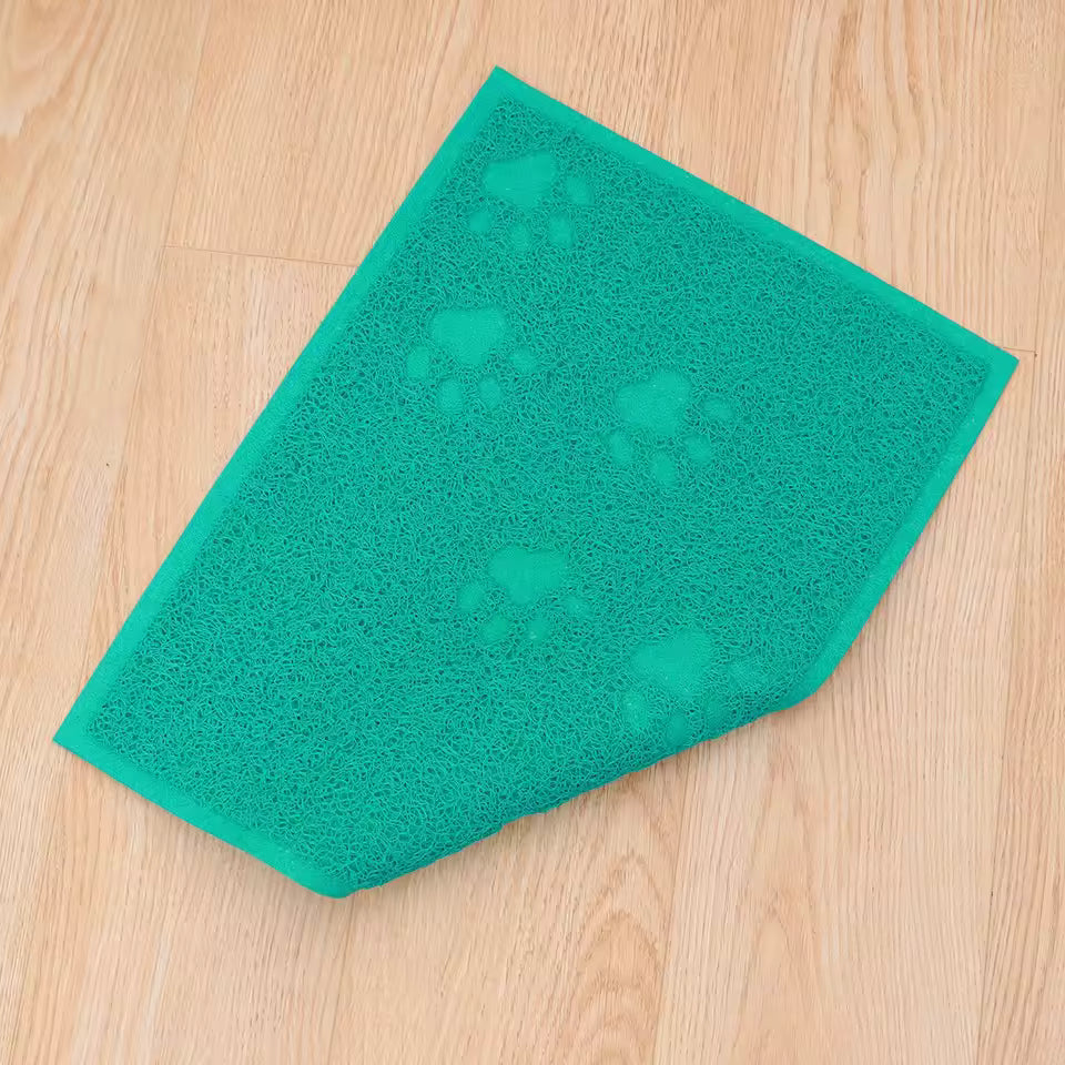 Tapis litière chat vert