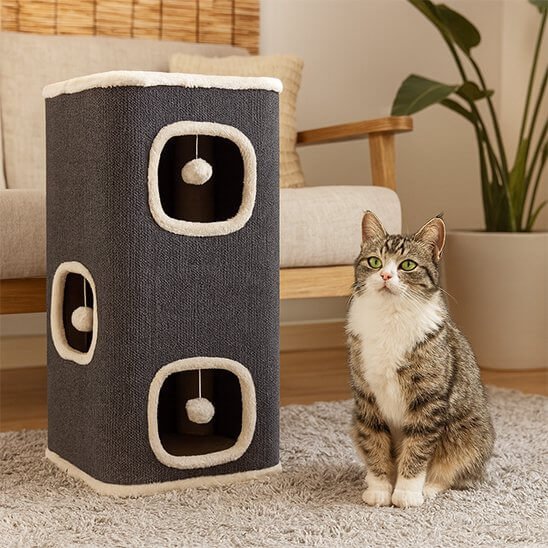 Arbre à Chat | Le Condo des Chats Heureux™ - Transportdodochat