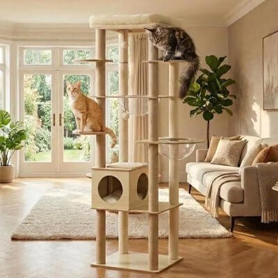 Arbre a Chat bois | Le Domaine des Minous™ - Transportdodochat