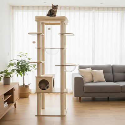 Arbre a Chat bois | Le Domaine des Minous™ - Transportdodochat
