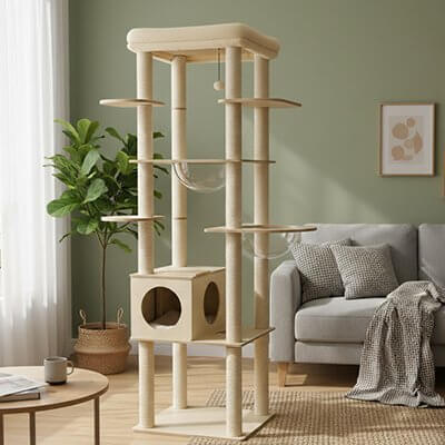 Arbre a Chat bois | Le Domaine des Minous™ - Transportdodochat