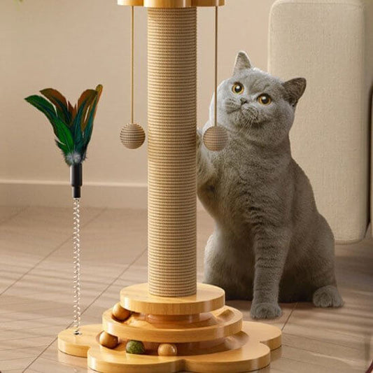 Arbre a chat en bois | Nook Joueur™ - Transportdodochat