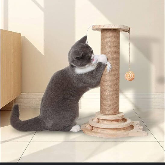 Arbre a chat en bois | Nook Joueur™ - Transportdodochat