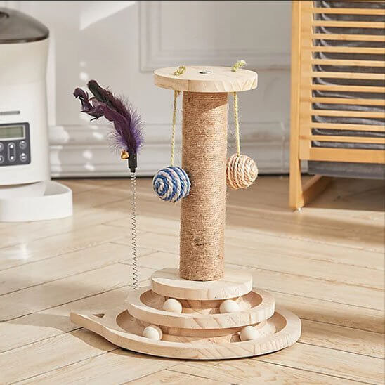 Arbre a chat en bois | Nook Joueur™ - Transportdodochat
