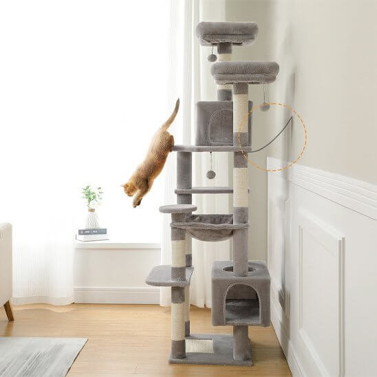 Arbre à chat | Le Grand Nook Félin™ - Transportdodochat