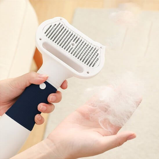 Brosse chat bleu marin