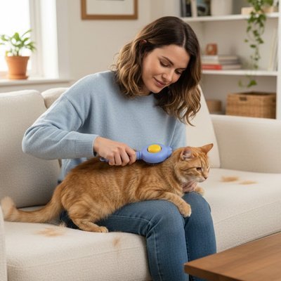 Brosse pour Chat | Peluch'Care™ - Transportdodochat