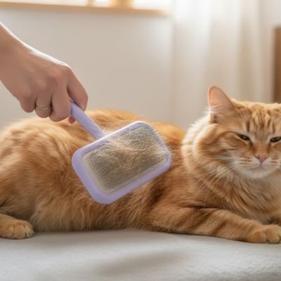 Brosse pour chat poil long | CleanVelours™ - Transportdodochat