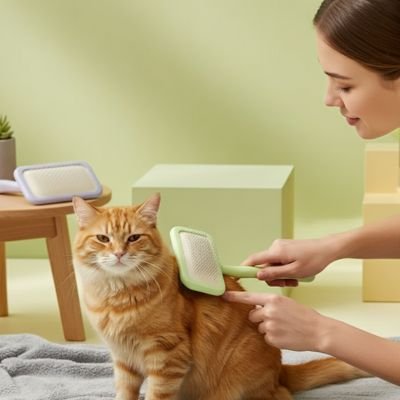 Brosse pour chat poil long | CleanVelours™ - Transportdodochat