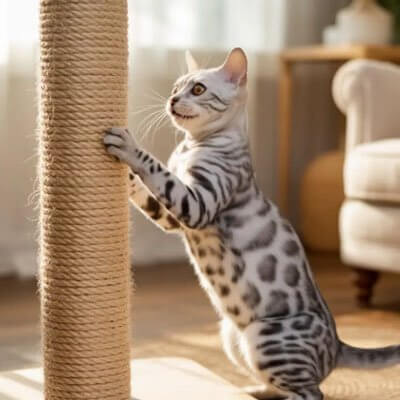 Corde arbre a chat | Résistante Griffoir - Transportdodochat